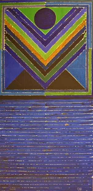 Sayed Raza (1922-2016)
Ensemble de 8 lithographies...