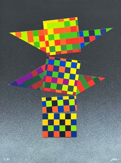 Julio LE PARC (Né en 1928)
Damier, 2022
Sérigraphie...