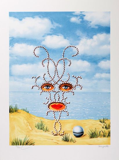 René MAGRITTE (1898-1967), D'après
Shéhérazade
Lithographie...