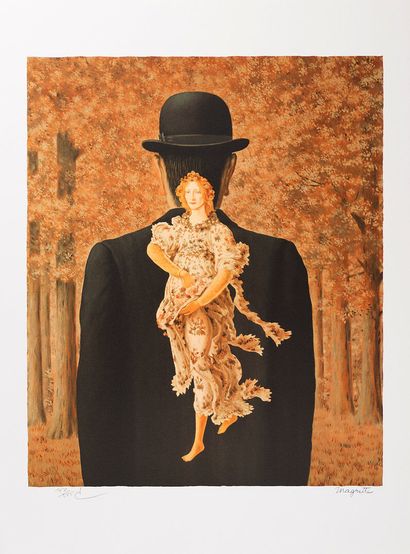 René MAGRITTE (1898-1967), D'après
Le bouquet...