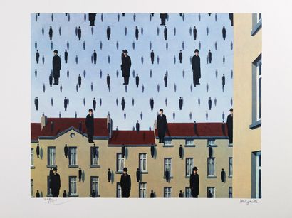 René MAGRITTE (1898-1967), D'après
Golconde...