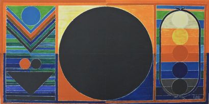 Sayed Raza (1922-2016)
Ensemble de 8 lithographies...