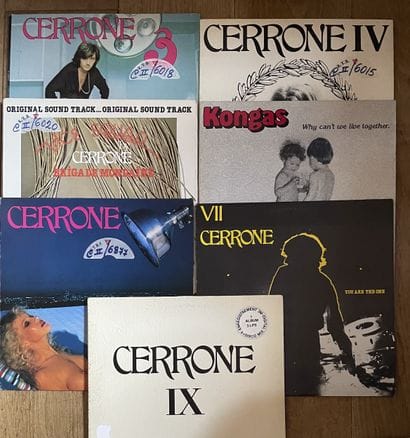 Disco
Seven 33 rpm and 45 rpm singles - Cerrone
VG+...
