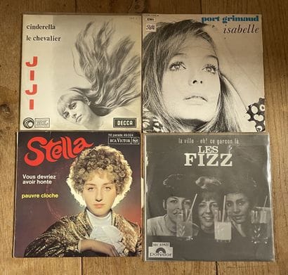 Pop
Quatre disques 45T - Chanteuses 60's...