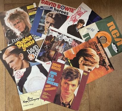 Pop
Nine 45s - David Bowie
including German...
