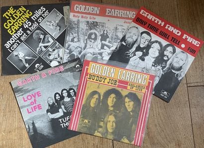 Pop
Five 45s - Dutch pop from the '70s
VG+...