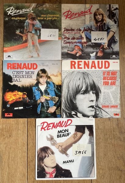 Song
Five 45s - Renaud
including Belgian...