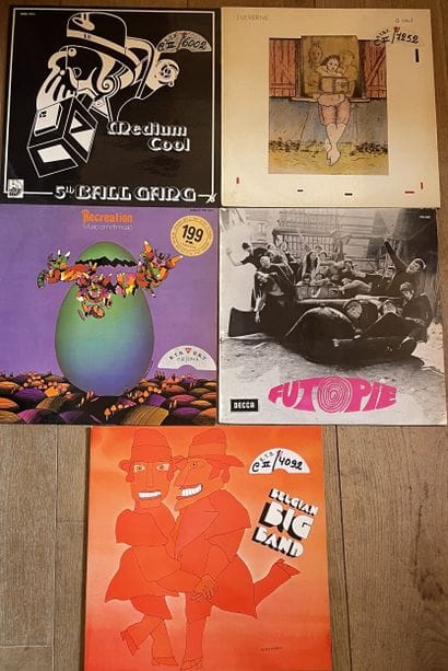 Prog
Five 33T records - Belgian psychedelic...