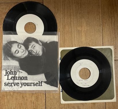 Pop
Two 45 RPM test pressings - John Lennon...