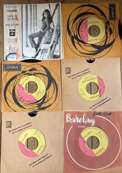 Songs
Six 45s/Jukebox - Dalida
VG to EX;...