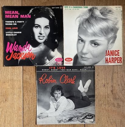 Pop
Trois disques Ep - Chanteuses 60's
VG...