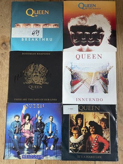 Pop
Six 45s - Queen
VG to EX; VG+ to EX