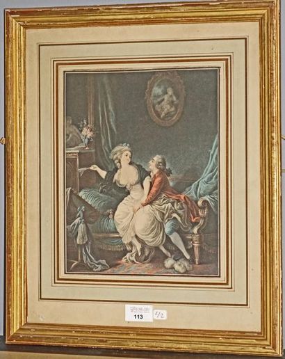 Paire de gravures en couleur 


