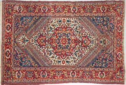 Tapis à décor Herati à bordure rouge.


210...