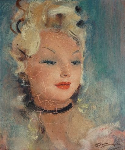 Jean Gabriel DOMERGUE (1889-1962) Portrait...