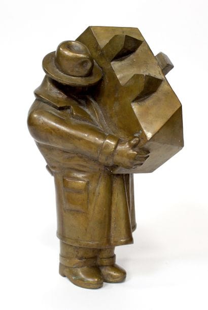 Siegfried NEUENHAUSEN (1931). Mann mit Haus...