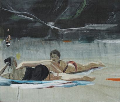 Marc DESGRANDSCHAMPS (1960) Sans titre. Huile...