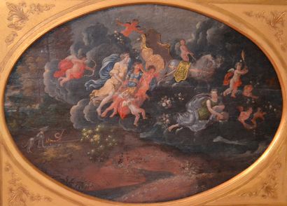 Ecole FRANCAISE vers 1700 Adonis portée dans...