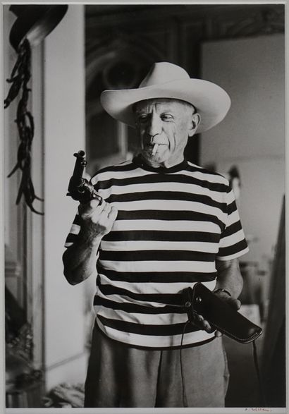André VILLERS (1930-2016) Picasso avec le...