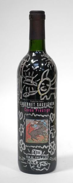 
Robert COMBAS (1957) Bouteille de vin du...