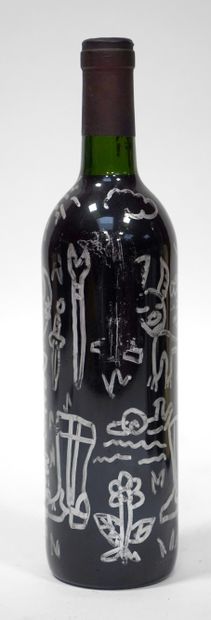 
Robert COMBAS (1957) Bouteille de vin du...