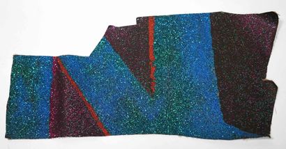 Robert MALAVAL (1937-1980) Paillettes. Fragment...