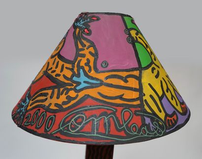 Robert COMBAS né en 1957 LAMPE Sirène médusée,...