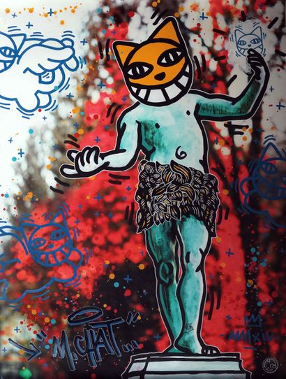 MONSIEUR CHAT (1977) Apollon-Chat, Acrylique...