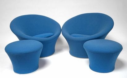 Pierre PAULIN (1927-2009) Paire de FAUTEUILS...