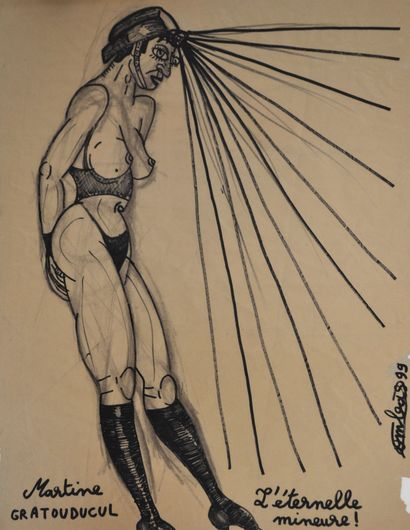 
Robert COMBAS (Né en 1957) Martine Gratouducul...