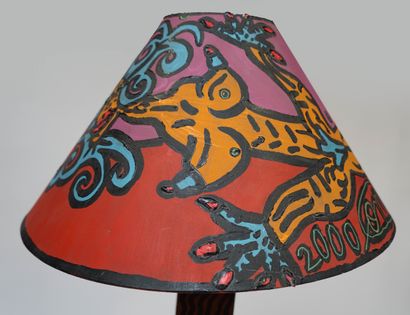 Robert COMBAS né en 1957 LAMPE Sirène médusée,...