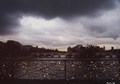 Gilles OUAKI, born in 1944 Le pont des Arts....