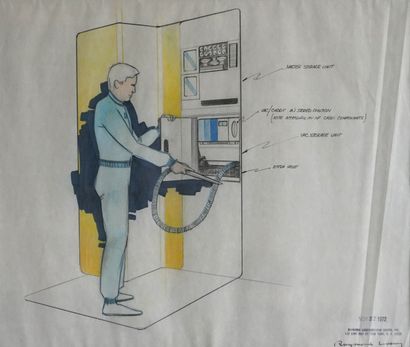Raymond LOEWY (1893-1986) Opérateur debout...