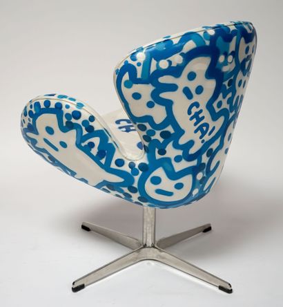 CHANOIR 1980, born in 1976 Swivel armchair...