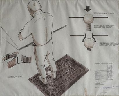 Raymond LOEWY (1893-1986) Vacuum grid. Encre...