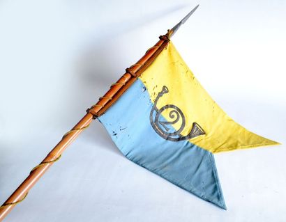 Belle LANCE de cavalerie en bambou du Tonkin,...