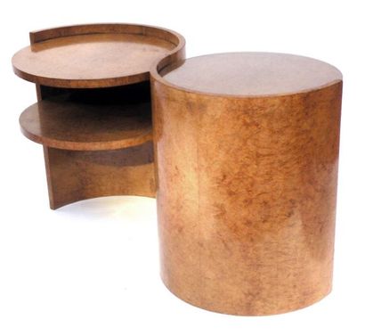 Belle TABLE de SALON en placage de ronce...