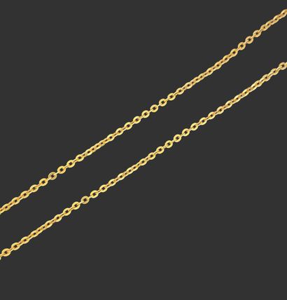 CHAIN in 750-mil yellow gold, jaseron link....