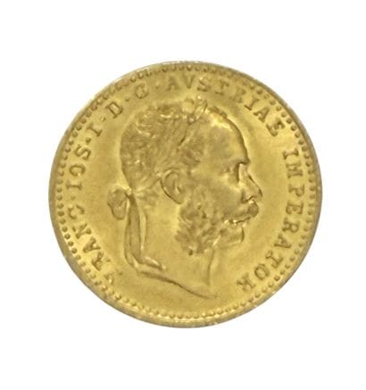 PIECE en or 4 ducats François Joseph Ier...