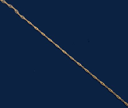 Fine WATCH CHAIN in yellow gold 750 mils....