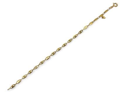 Fin BRACELET en or jaune 750 mil. maille...
