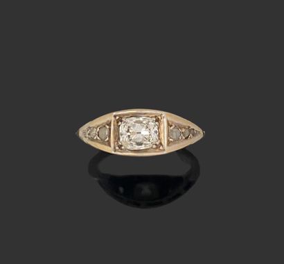 RING in 750-mil. white gold , set with an...