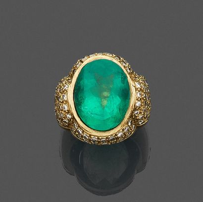 Important CHEVALIERE in yellow gold 750 mils,...