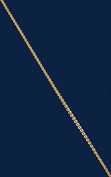 Fancy link chain in yellow gold 750 mils....