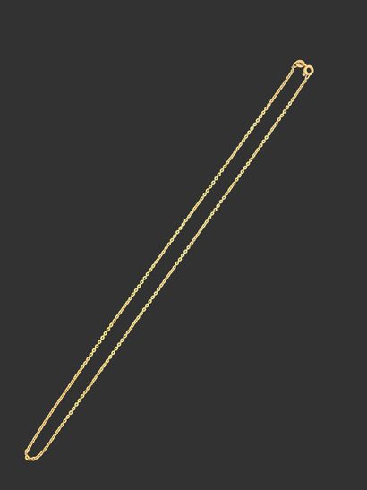 CHAIN in 750-mil yellow gold, jaseron link....