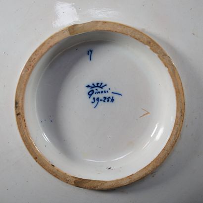 GINORI. Polychrome enameled earthenware TULIPIERE...