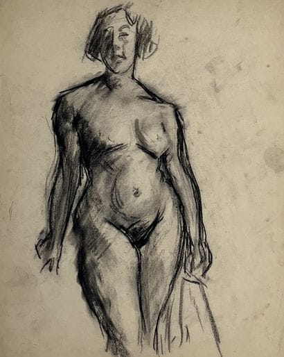 Roderic O’CONOR (1860-1940). Nu de face au...