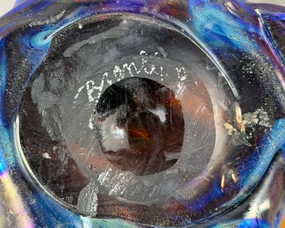 Raymond BRANLÉ (1940) VASE made of iridescent...