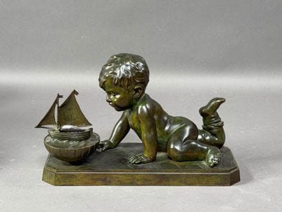 Emmanuel VILLANIS (1858–1914). Child Playing...