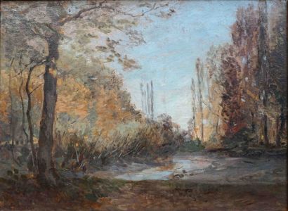 Louis Auguste AUGUIN (1824-1904). Marais...